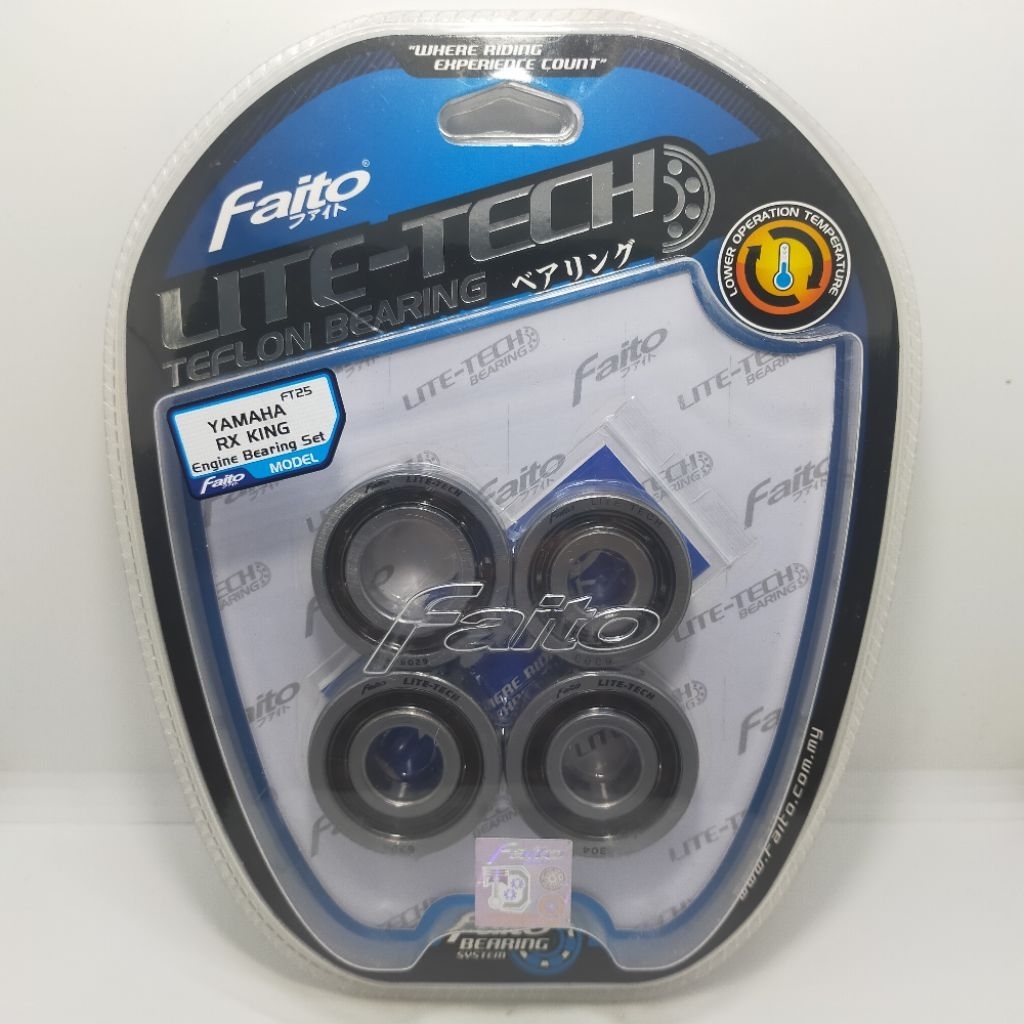 Engine Bearing Set Laher Mesin Kruk As Bandul Rasio Faito RX King RXK RXS Type Lite Tech C3 Teflon