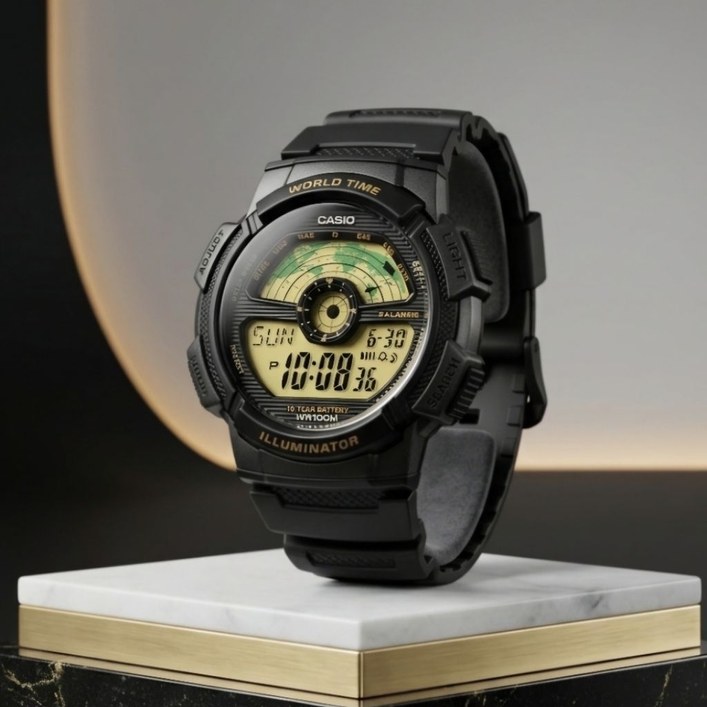 Casio AE-1100W-1BVDF Black Original