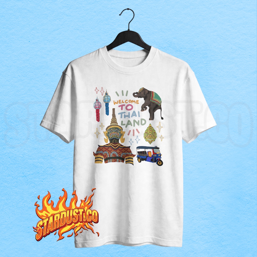Kaos Oleh Oleh Thailand Traveling / Baju Atasan Pria Wanita Thailand Terbaru