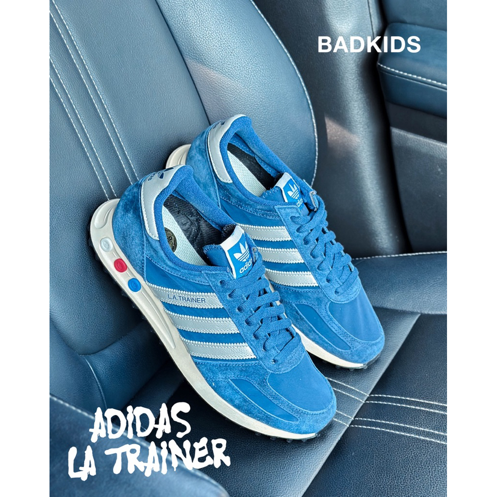 Adidas LA Trainer Navy list Silver