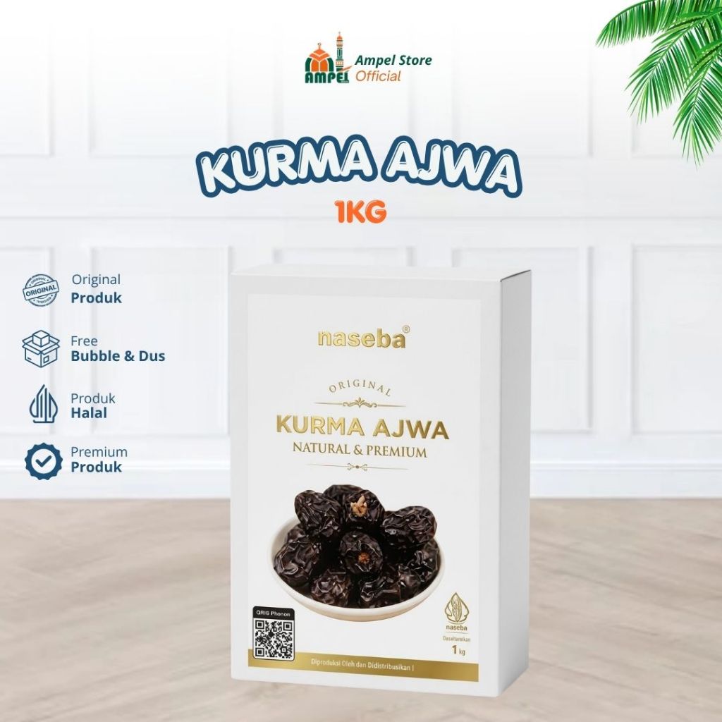 Naseba Kurma 1KG Kurma Sukari Khalas Golden Valley Sayer Ajwa