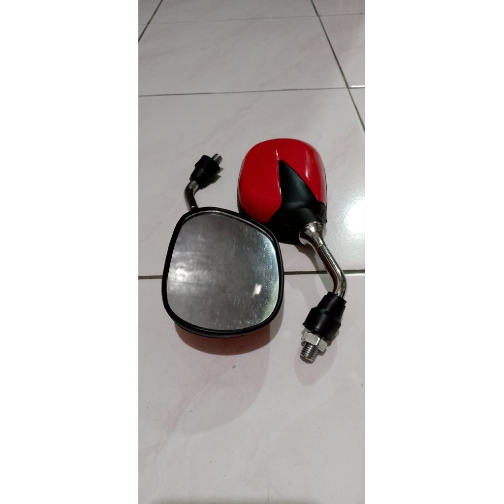 spion variasi mini hitam merah untuk jenis motor honda