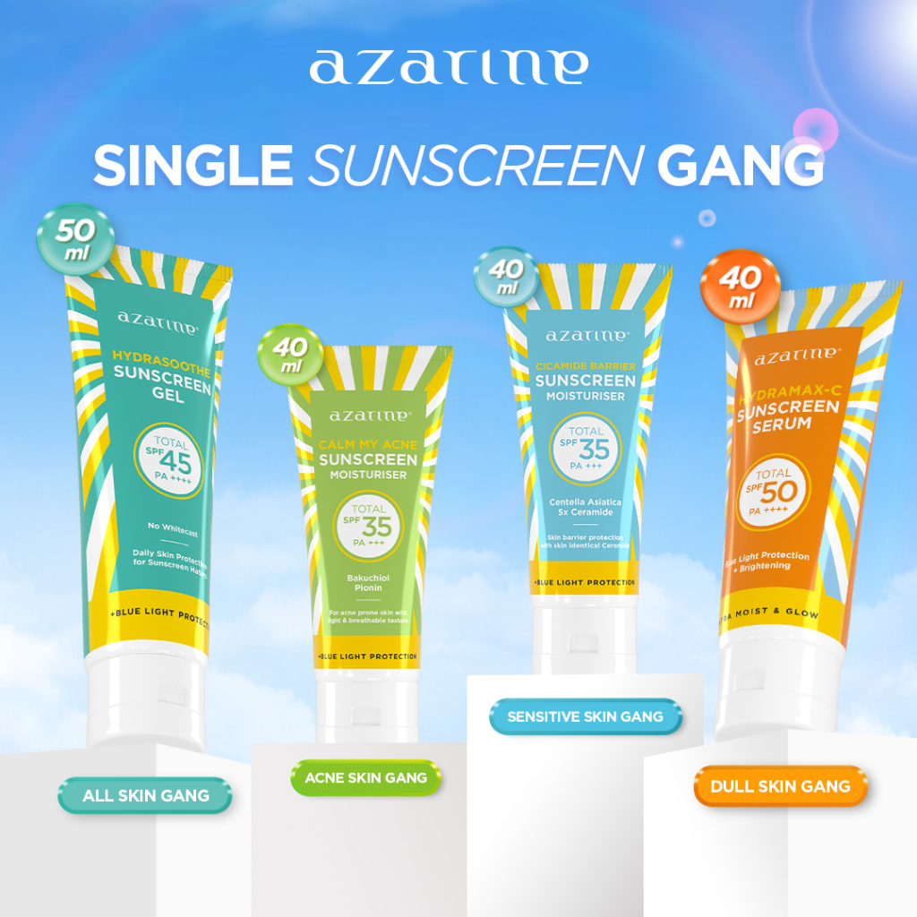 [BEST SELLER] Azarine All Sunscreen Series Sunscreen Kulit Berjerawat | Kulit Kering | Kulit Normal