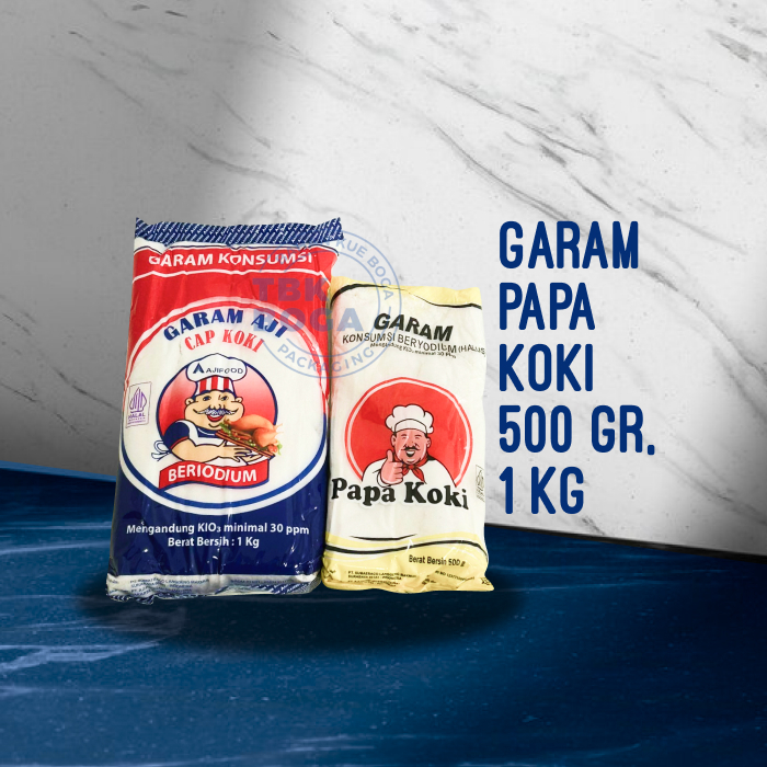Garam Aji Papa Koki ( 500 gr, 1 kg ) Cap Beriodium KIO3