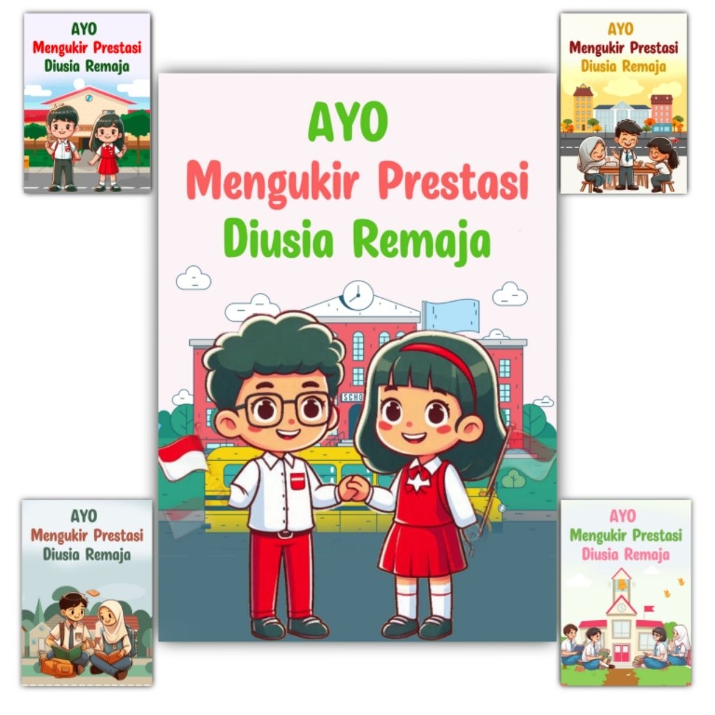 Hiasan dinding Quotes AYO MENGUKIR PRESTASI DI USIA REMAJA gantungan dinding kata kata motivasi paja