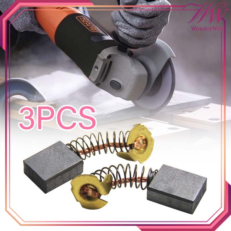 3pcs/Set Carbon Brush Grinder Carbon Brush Arang Modern Karbon Brush Gerinda Carbon Brush Gerinda