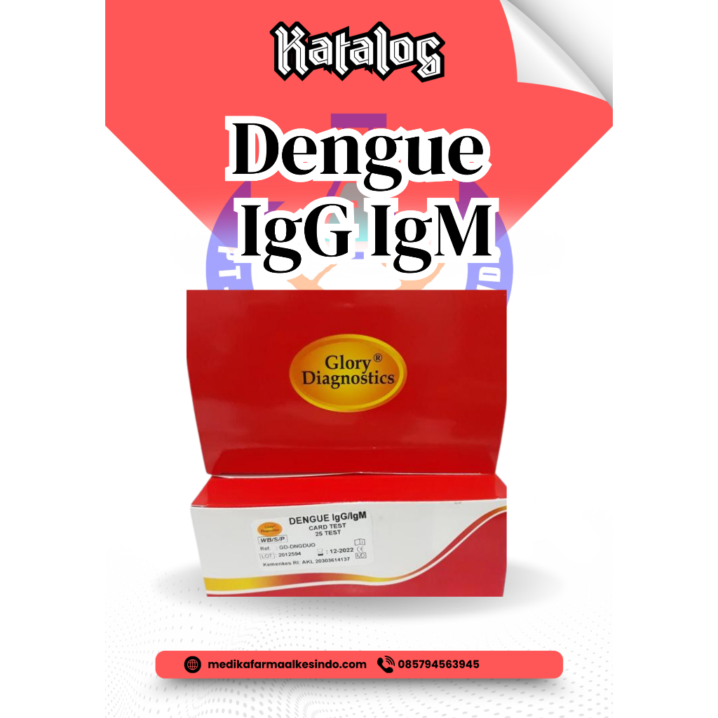RAPID TEST DENGUE IgG IgM GLORY