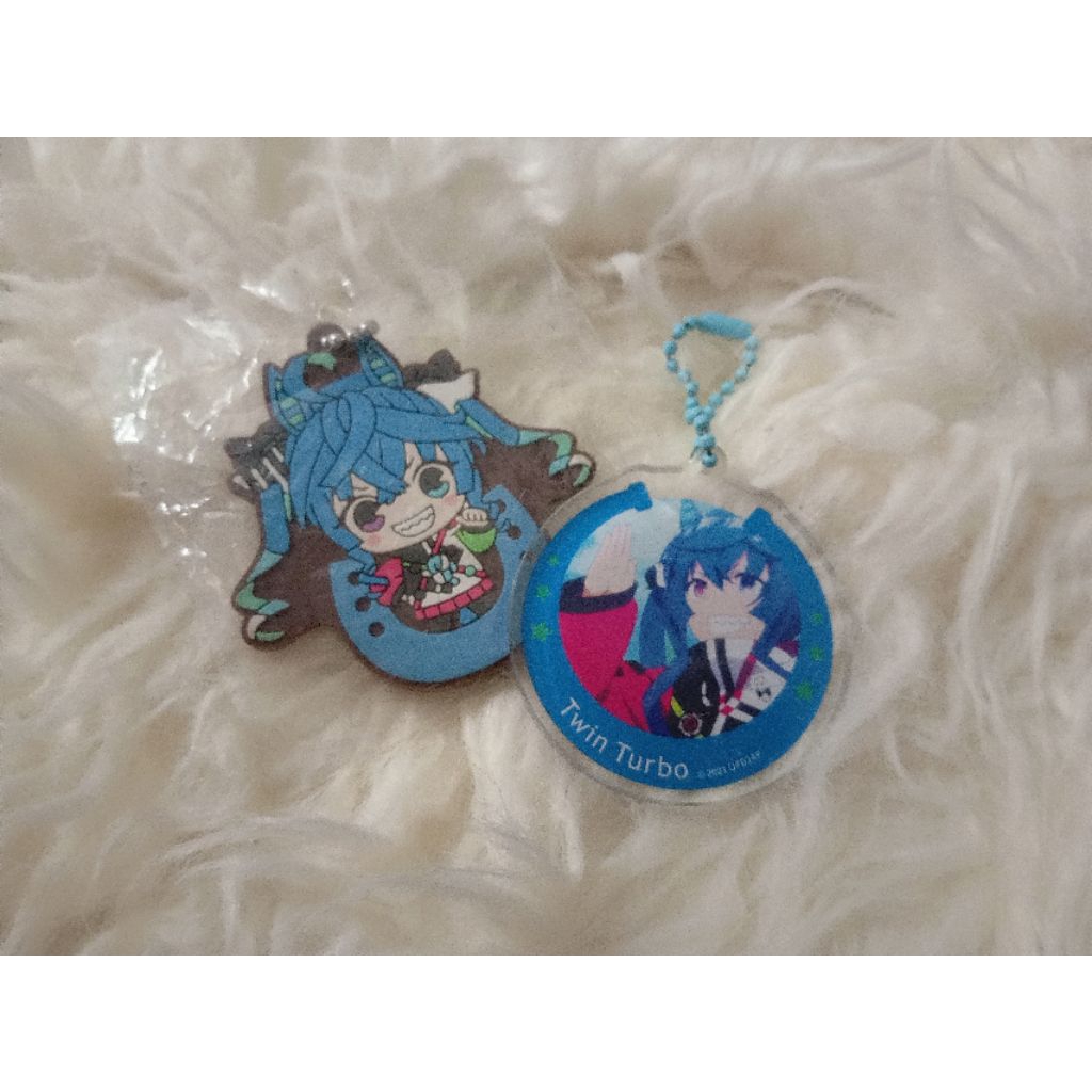 Rubber Keychain & Acrylic Keychain Set Uma Musume Twin Turbo