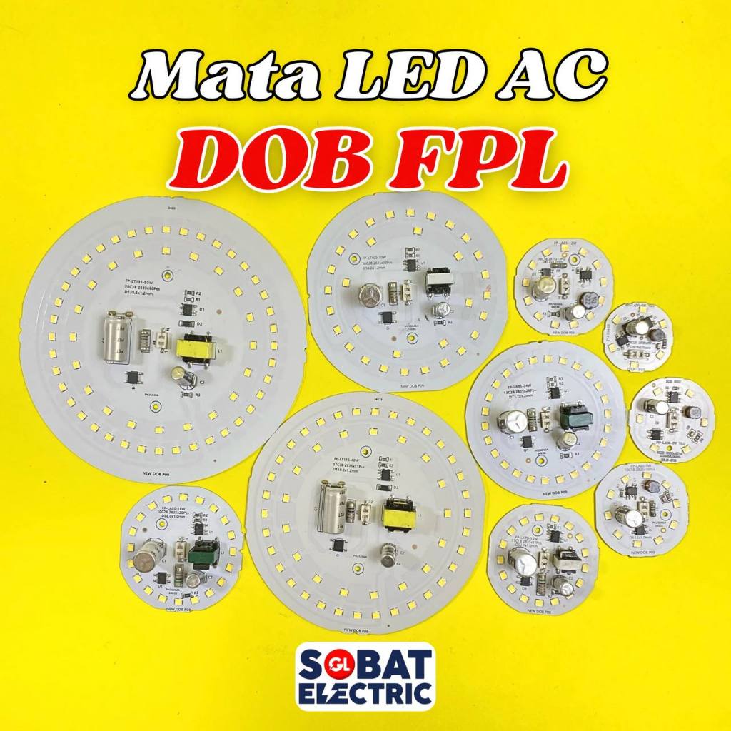 PCB LED AC Tipe DOB FPL - Modul Mata Lampu LED AC FP-L - PCB Mata Lampu LED