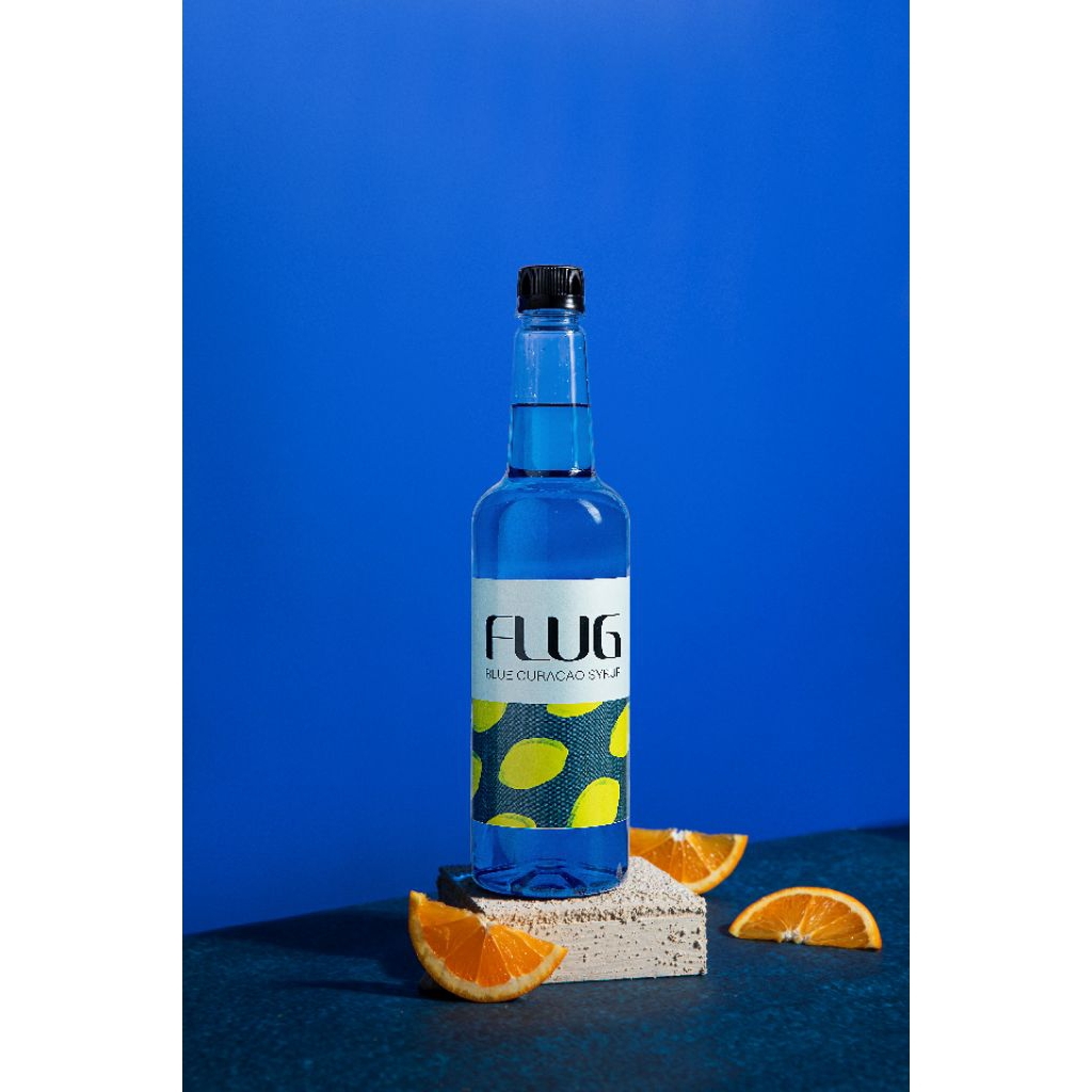 FLUG Blue Curacao syrup/sirup blue curacao/syrup merk FLUG