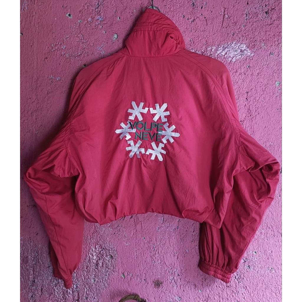 jaket crop vintage racing volpeneve wanita LD 118 , P 44