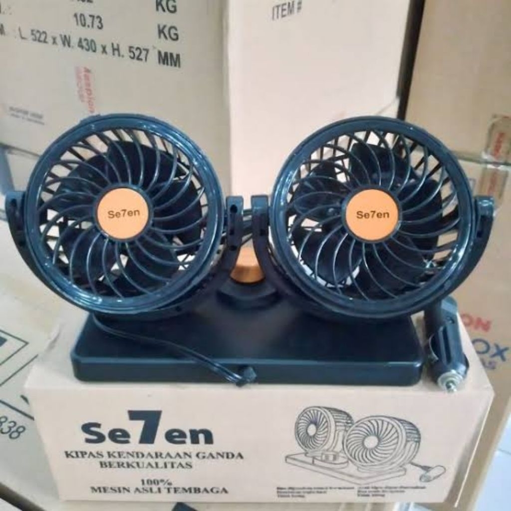 Kipas Mobil 24 Volt Double seven Kipas Angin Mobil besar truk 24 volt