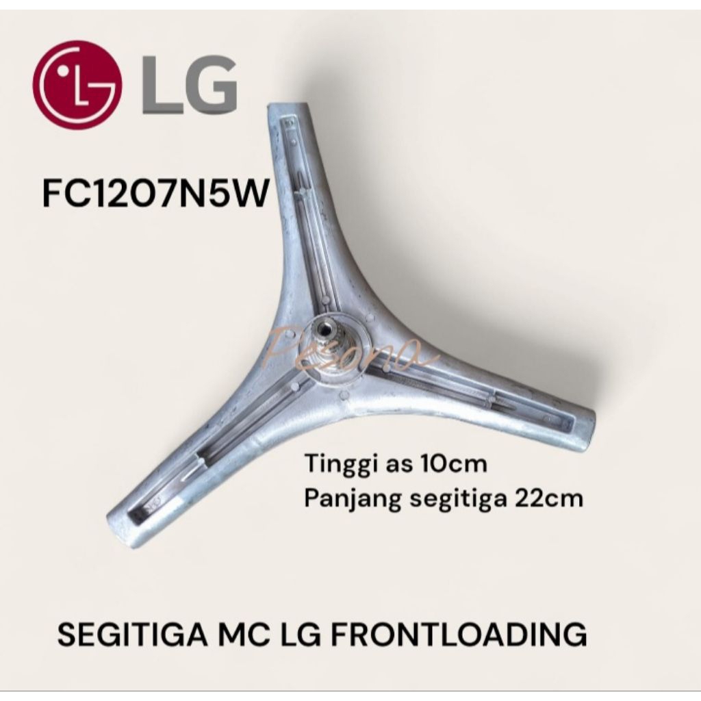 Segitiga Mesin Cuci Front Loading LG 7kg sd 8kg tinggi  ass 10cm