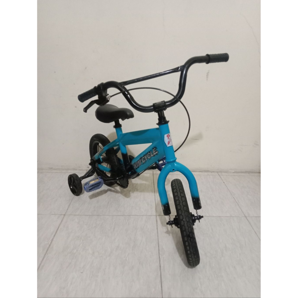 SEPEDA BEKAS UK 12" WIMCYCLE / SEPEDA ANAK SECOND UKURAN 12 INCH MERK WIMCYCLE REPAINT (CAT ULANG) D