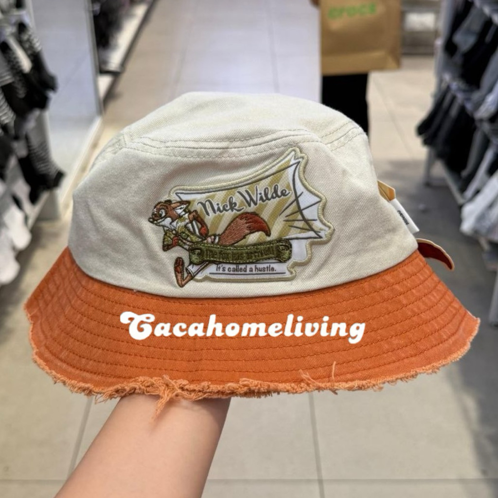 Miniso x Disney - Bucket Hat / Topi Bucket Disney Zootopia Nick Wilde Collection