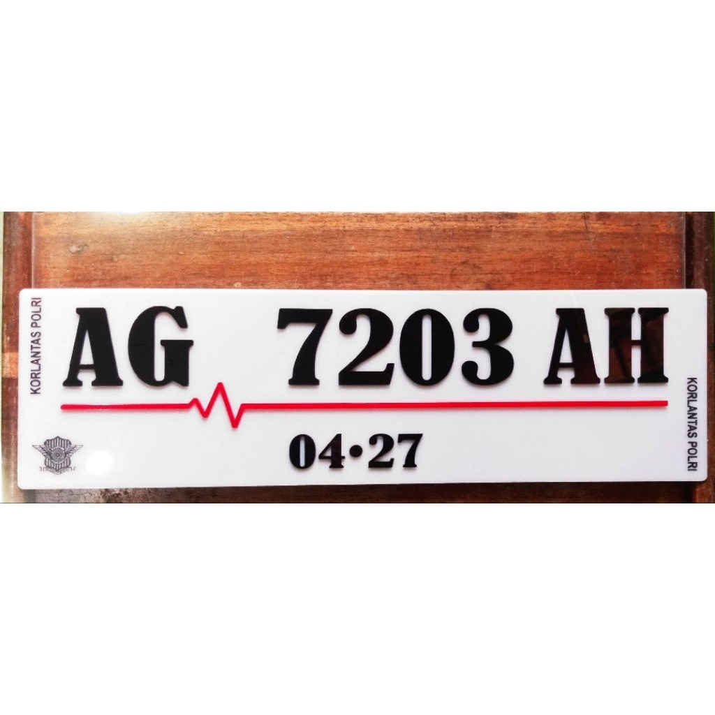 Plat mobil custom / plat mobil akrilik / plat mobil murah