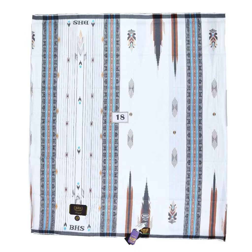 Sarung BHS ROYAL Gold Silver Motif IDB IKF PGA SGF STA STB Sarung Kawung Goyor Songket Full Tenun AT