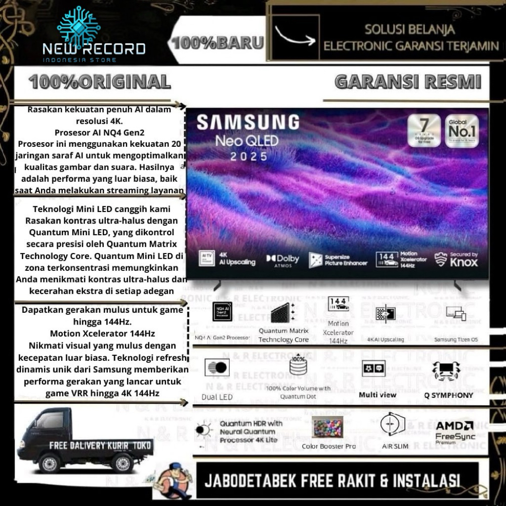 Samsung QA100QN80FAKXXD Smart TV Neo Qled 100 Inch