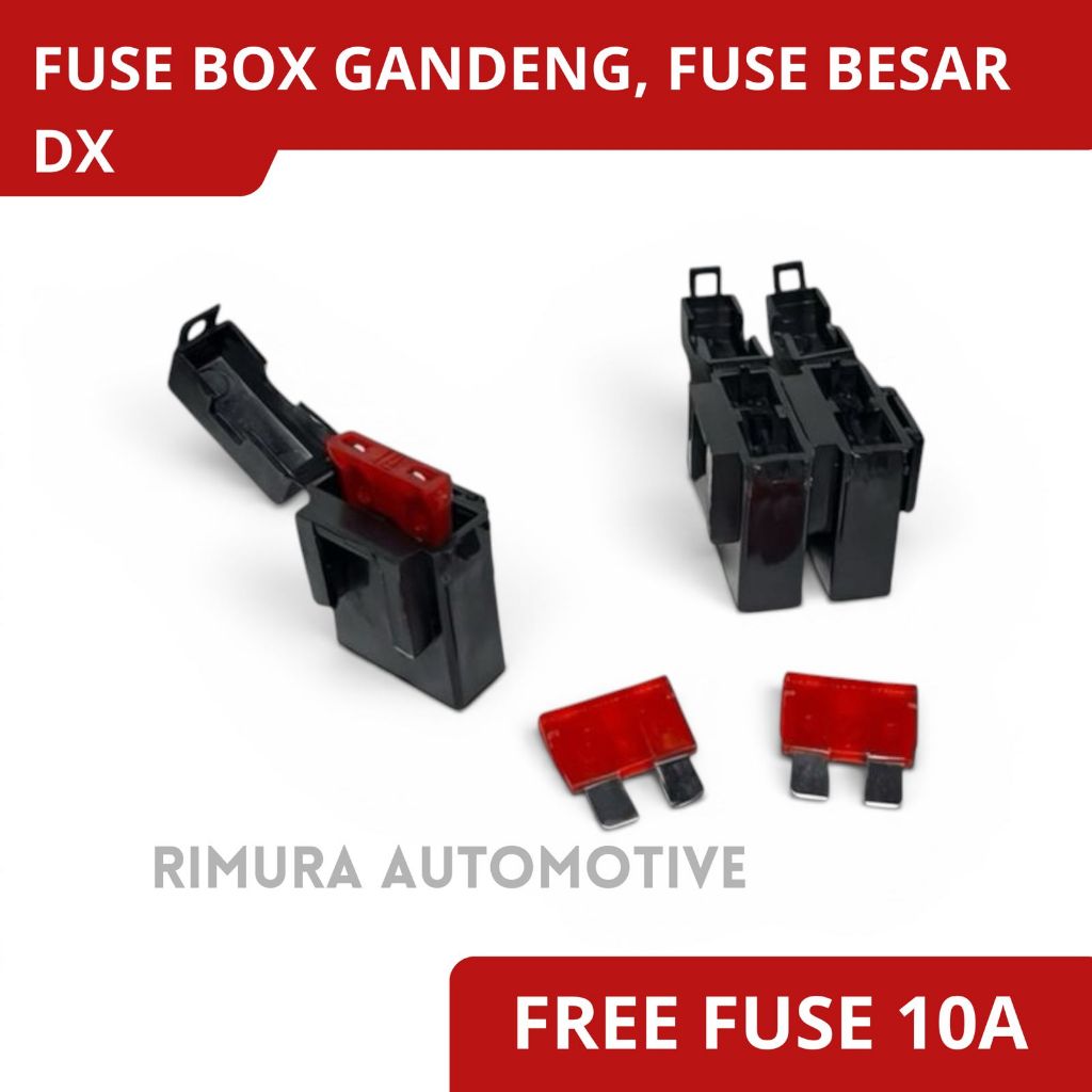 Fuse box + fuse, [10-30A] fuse dx box plus sekring sekring box fuse besar sekring besar fuse 10a / 3