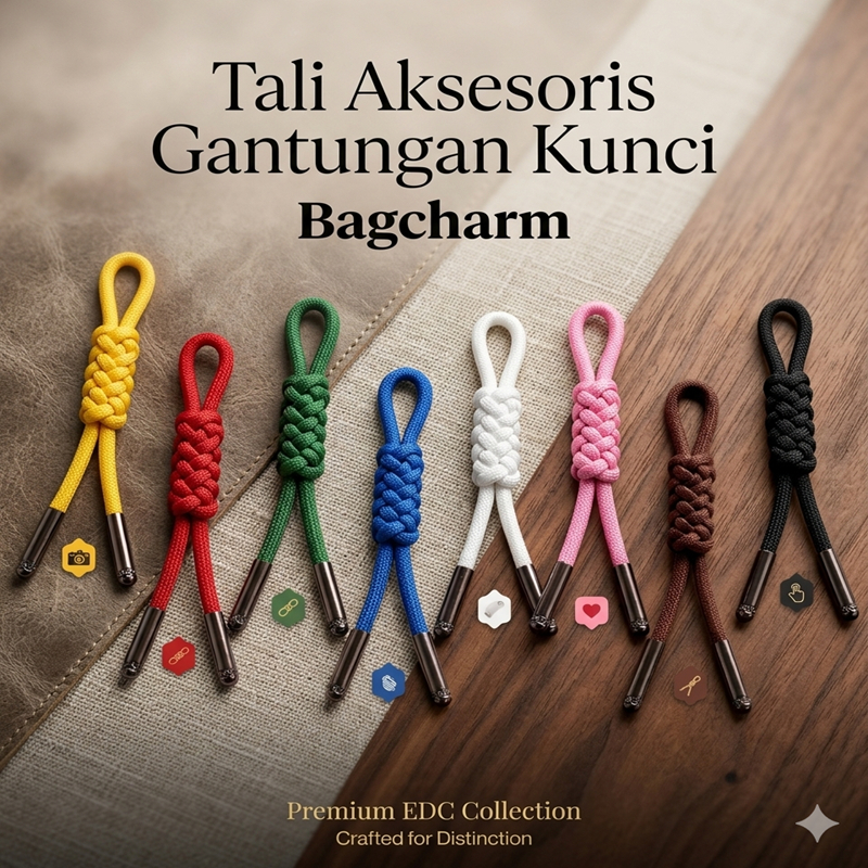 Tali Ganci | Tali Bagcharm | Tali Gantungan Kunci | Aksesoris gantungan kunci Akrilik bagcharm
