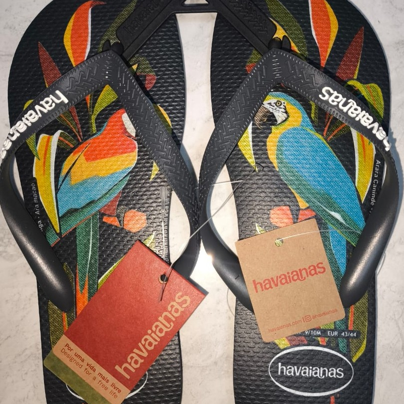 Sandal Pria Havaianas 0074 Ipe New Graphite (Sendal Jepit Karet Baru Hitam Cowok Laki)