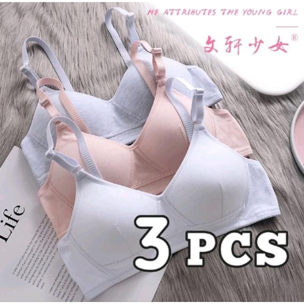 PROMO GROSIR  bh dewasa isi 6 pcs / bh busa <b>tanpa kawat</b> / bra jumbo / bra pengencang payudara