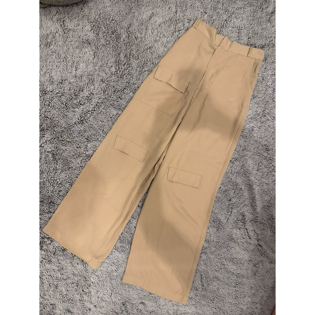 Celana Kulot Coklat Muda Wanita (Preloved)