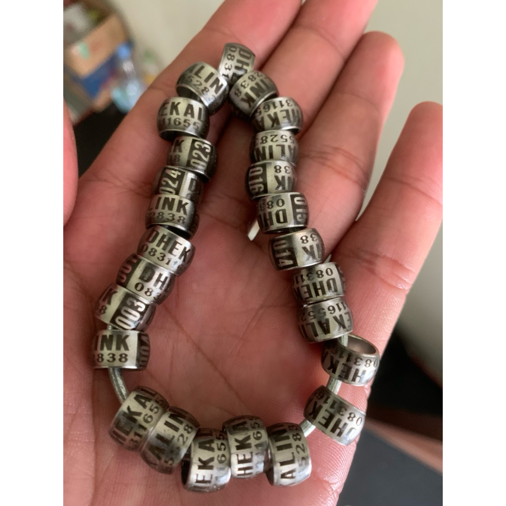 ring merpati baja donat riques nama 10biji