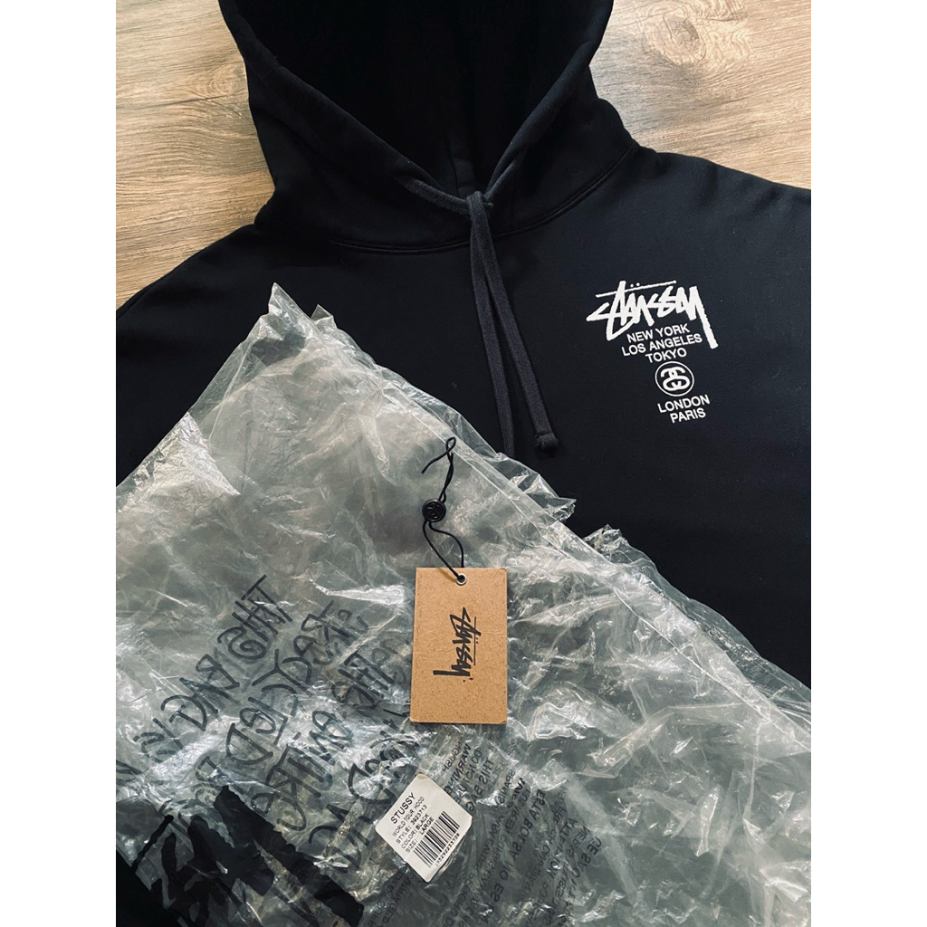 hoodie stussy world tour original fullset like new