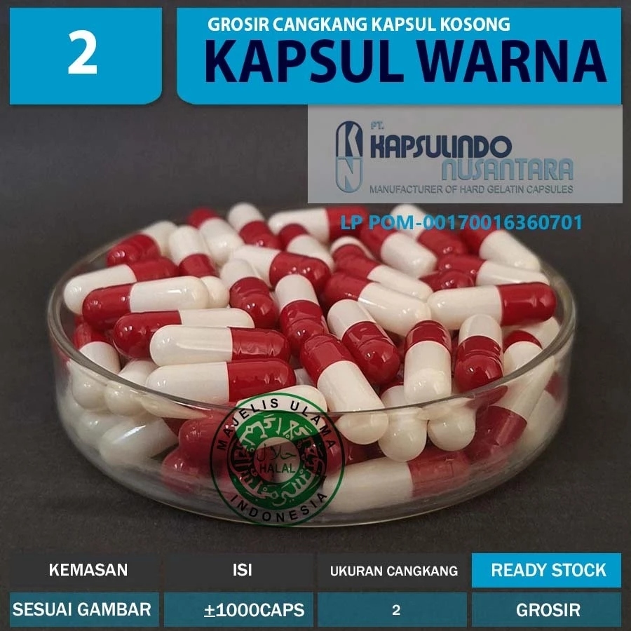 cangkang kapsul kosong harga per pcs untuk isian herbal