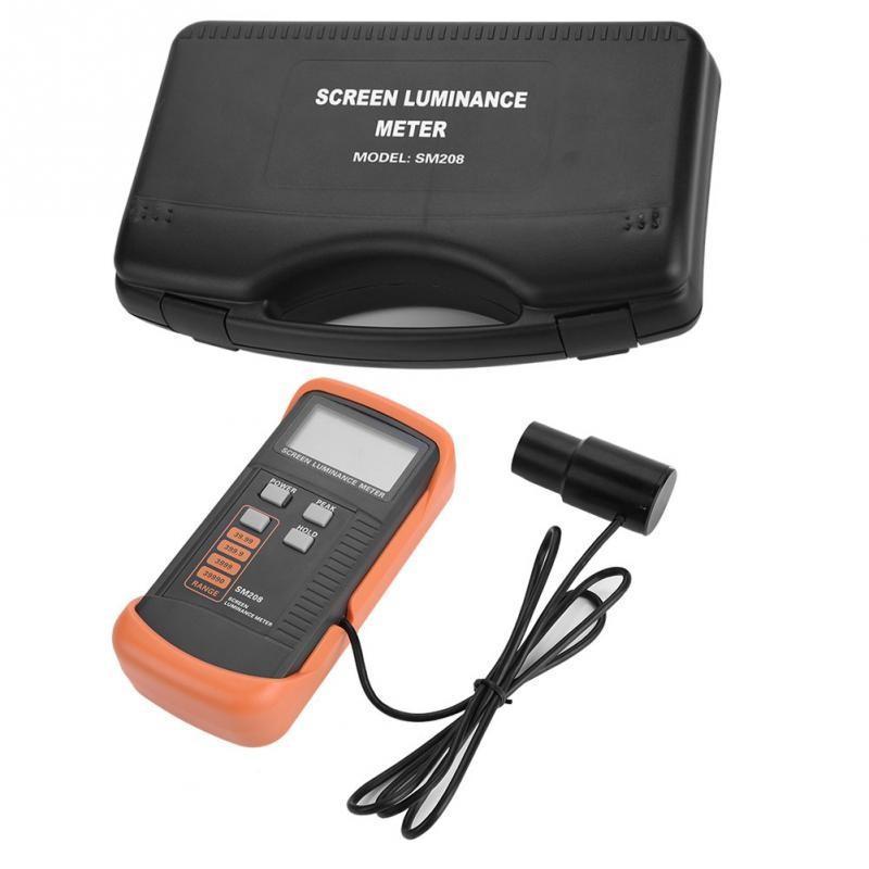 SM208 Screen Brightness Meter Portable Luminance Meter with Mini SM-208 SM 208 Range 0.01-39990 cd/m