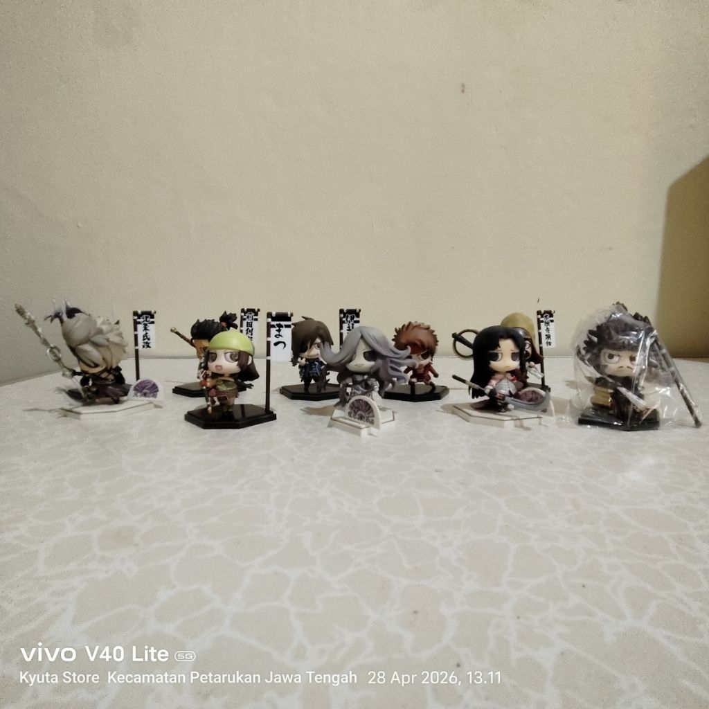 [Rare] 11 set koleksi Sengoku Basara One Coin Grande Figure produksi Kotobukiya