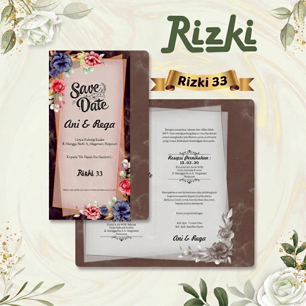 Blangko Undangan Rizki 33 Harga Murah