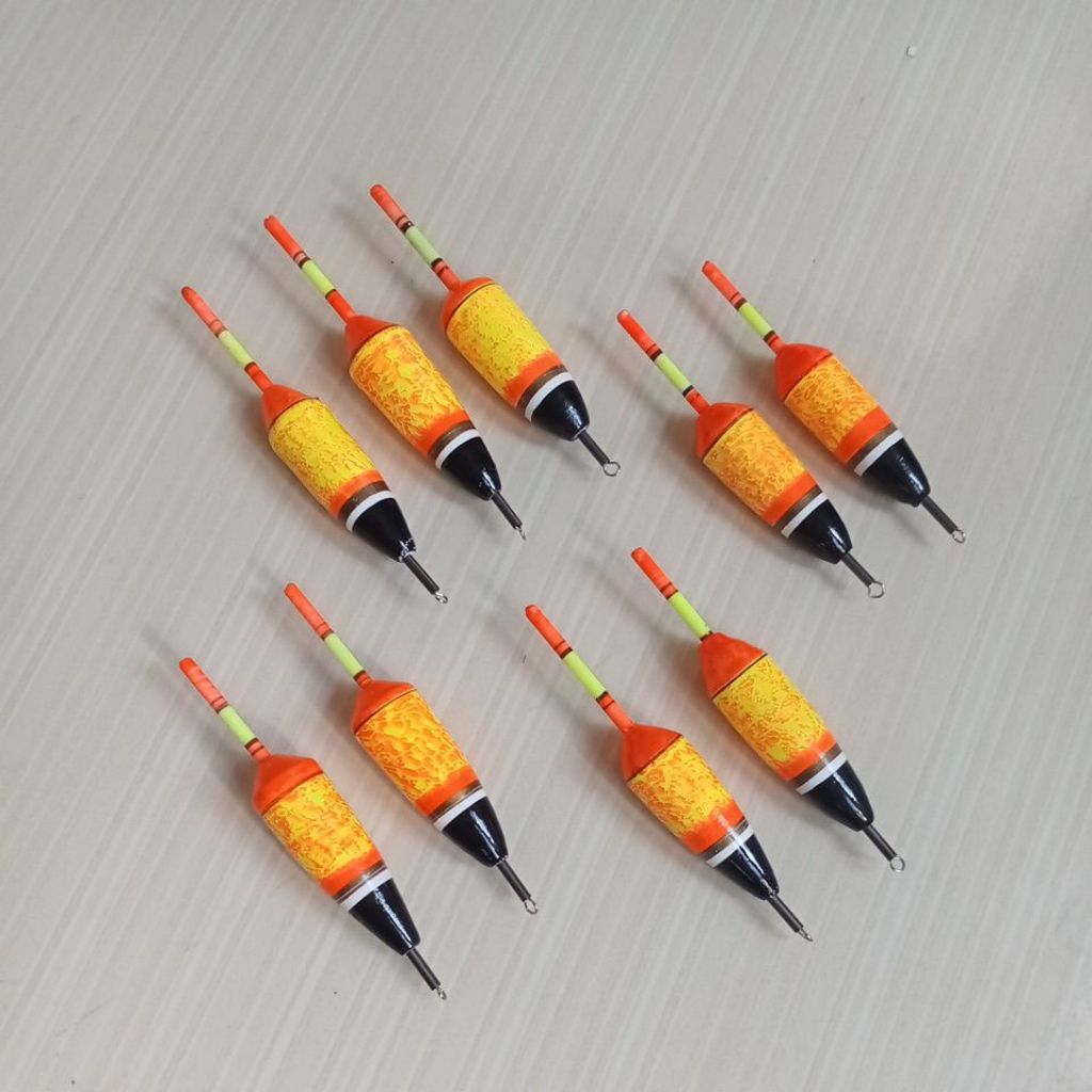 Pelampung Pancing kleman starlet warna batik Oren
