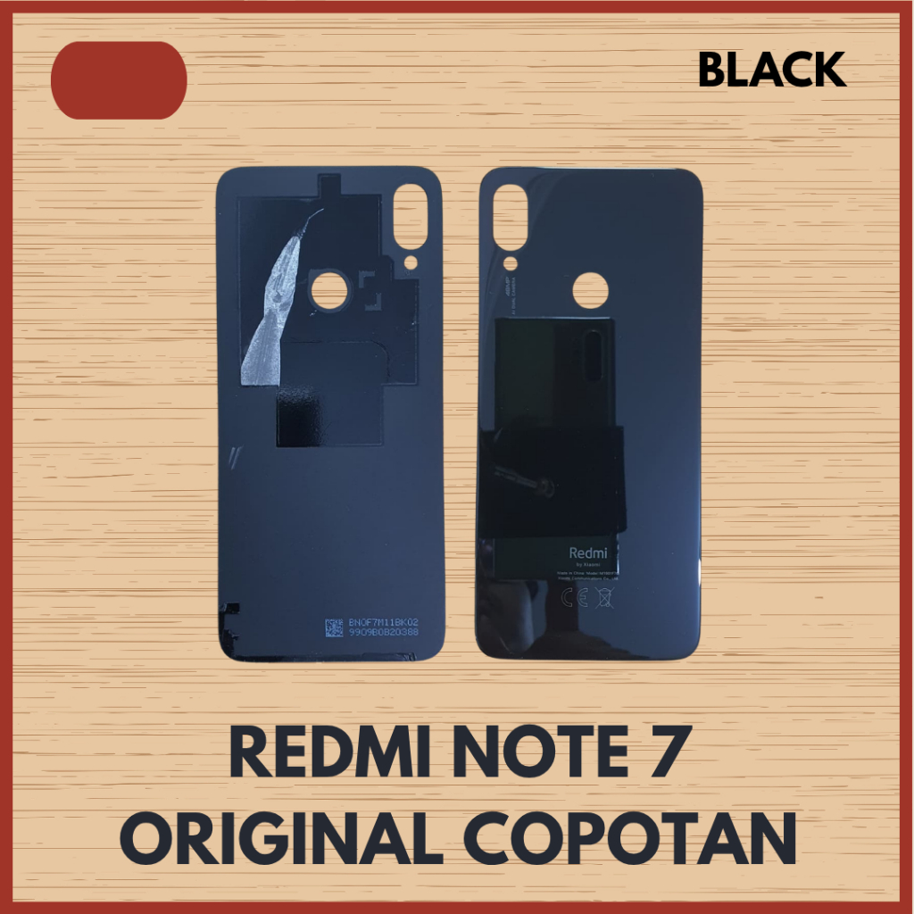 BACKDOOR BACK COVER XIAOMI REDMI NOTE 7 ORIGINAL COPOTAN KACA GLASS