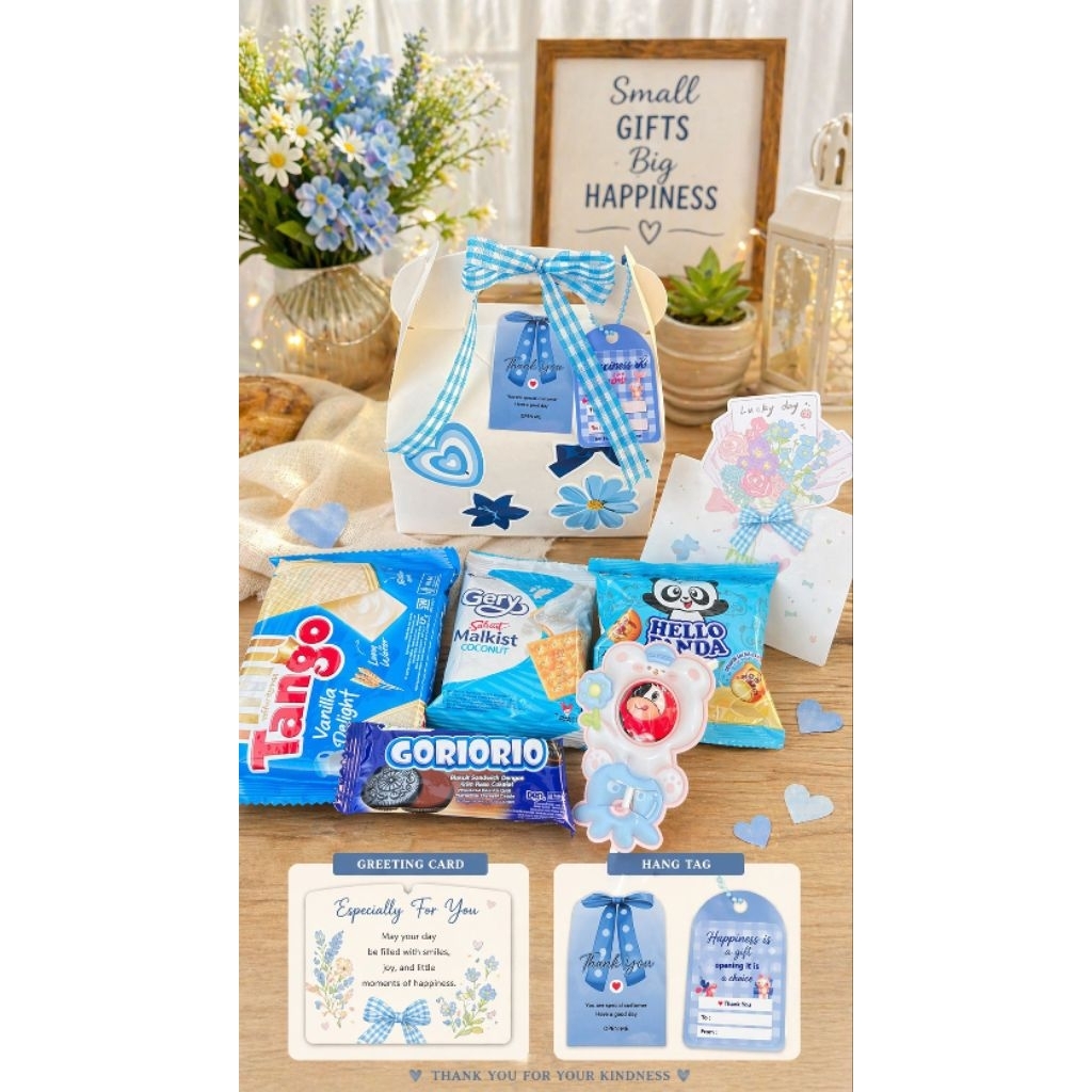 Hampers Isi Snack / Gift Box Cewek / Cowok Eksklusif Untuk Kado /Hampers Snack
