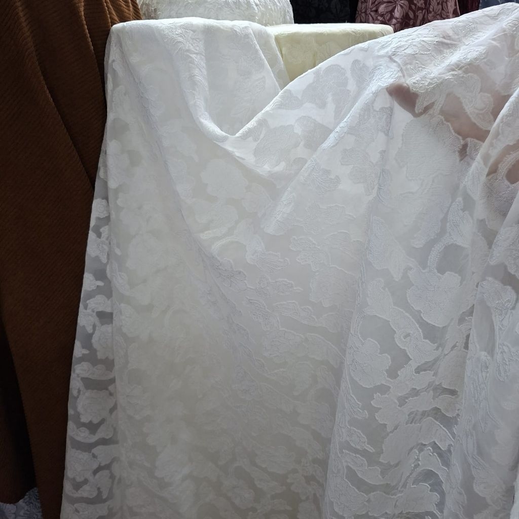 COD Kain organza motif/Organza 3D/Organza motif kembang
