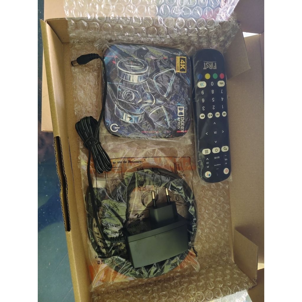STB ANDROID AKARI AX810 remote voice paket komplit