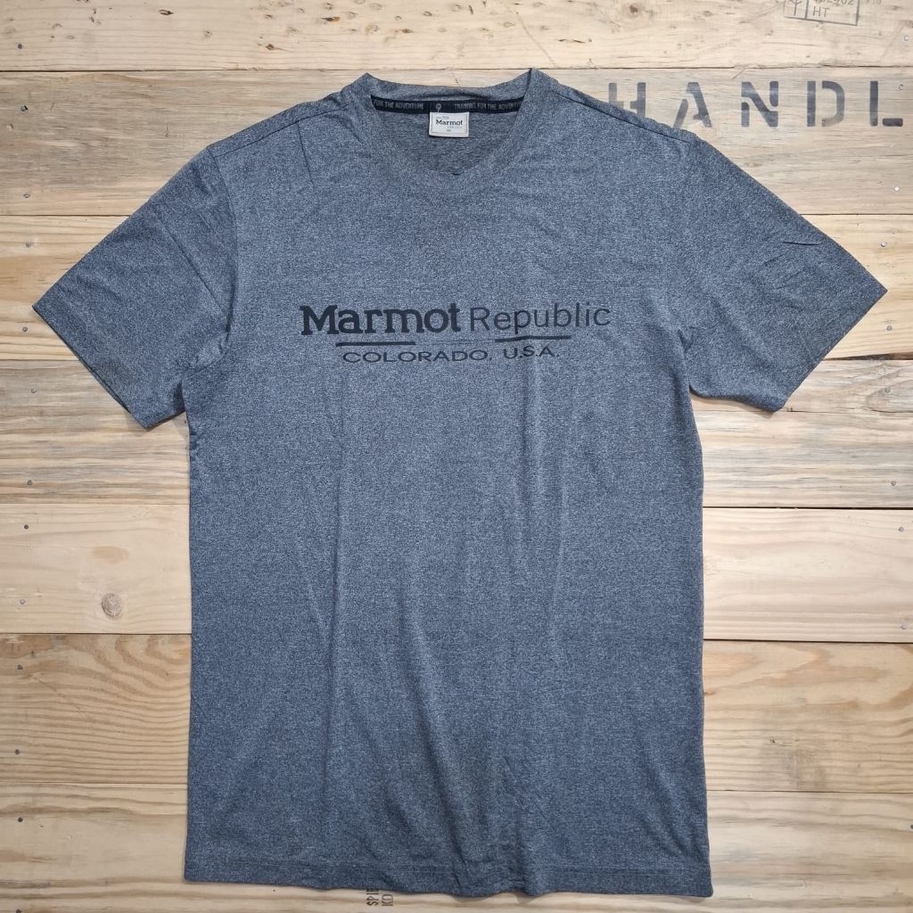 Kaos Marmot Tshirt Marmot Bahan Dry Fit