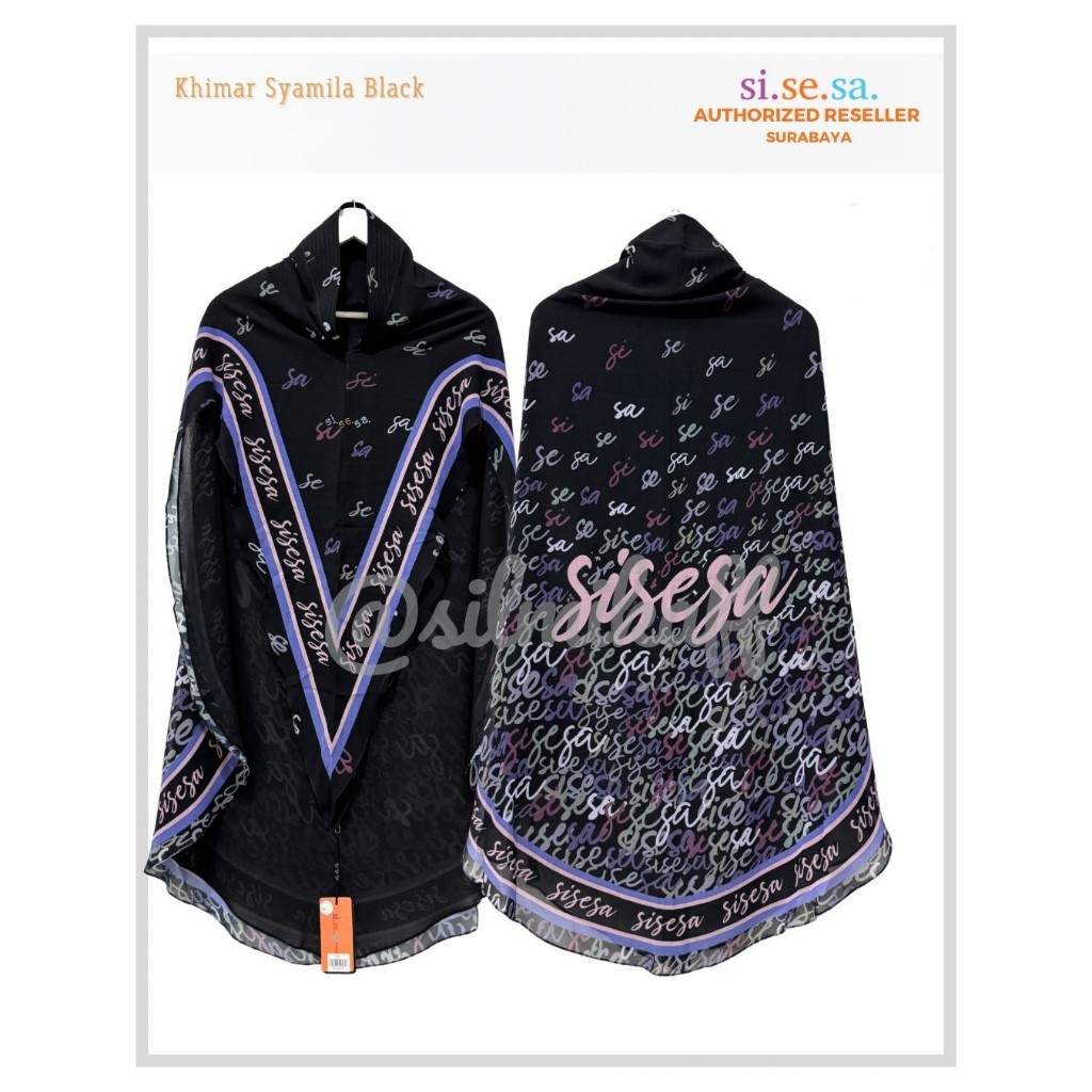 [SILMIKAFF] SISESA Khimar Syamila Syari Hijab Jilbab Ready Si.Se.Sa Premium Original