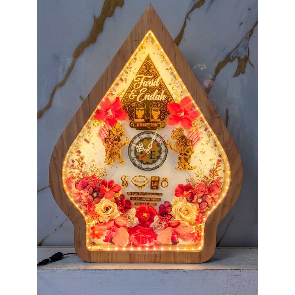 Mh 123 frame mahar pernikahan 40x50 mahar pernikahan frame ukiran kayu full resin nuansa klasik eleg