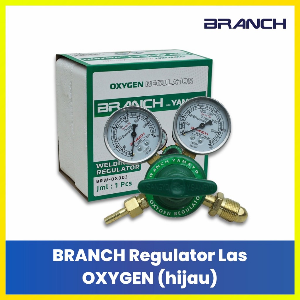 BRANCH Gas Regulator Welding Series Oxygen LPG Argon Alat Las Potong