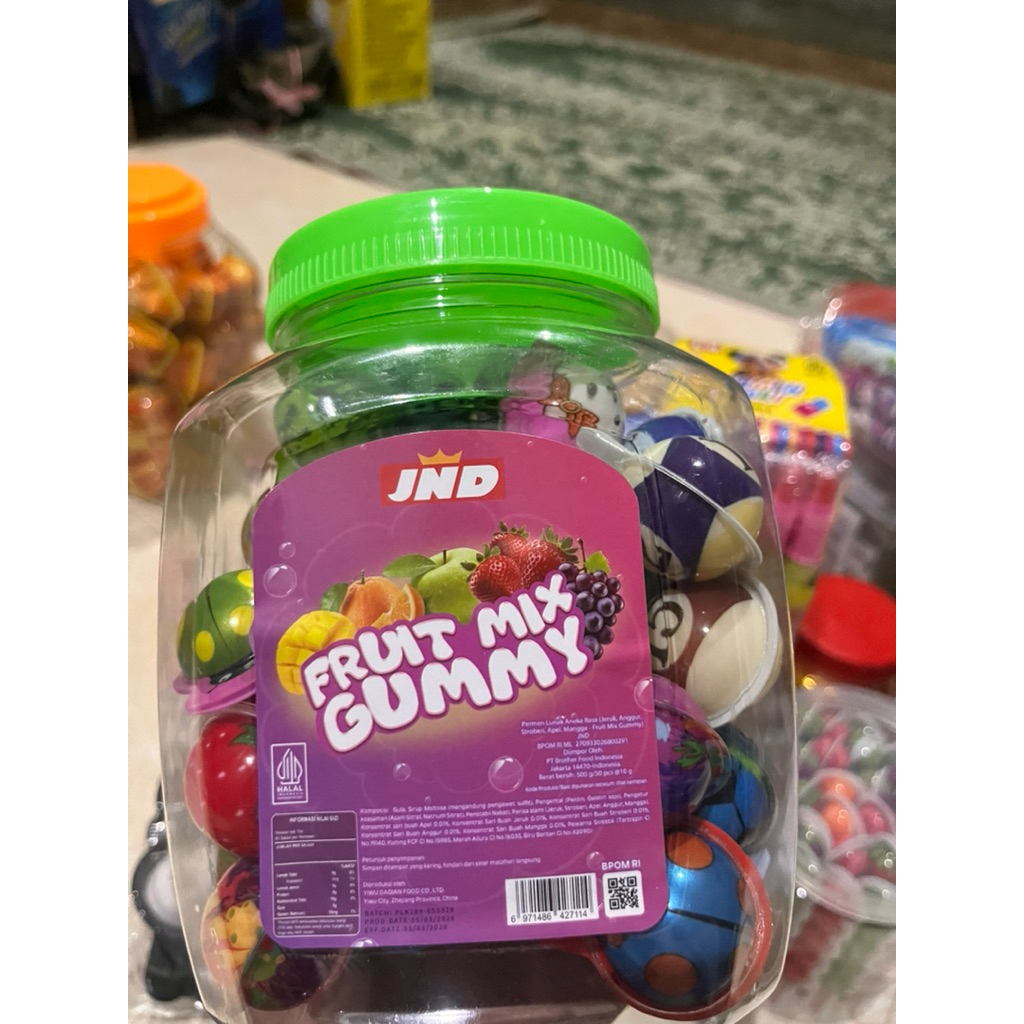 DSM PERMEN LUNAK BUAH TOPLES/PERMEN VIRAL/GUMMY FRUIT ISI 50