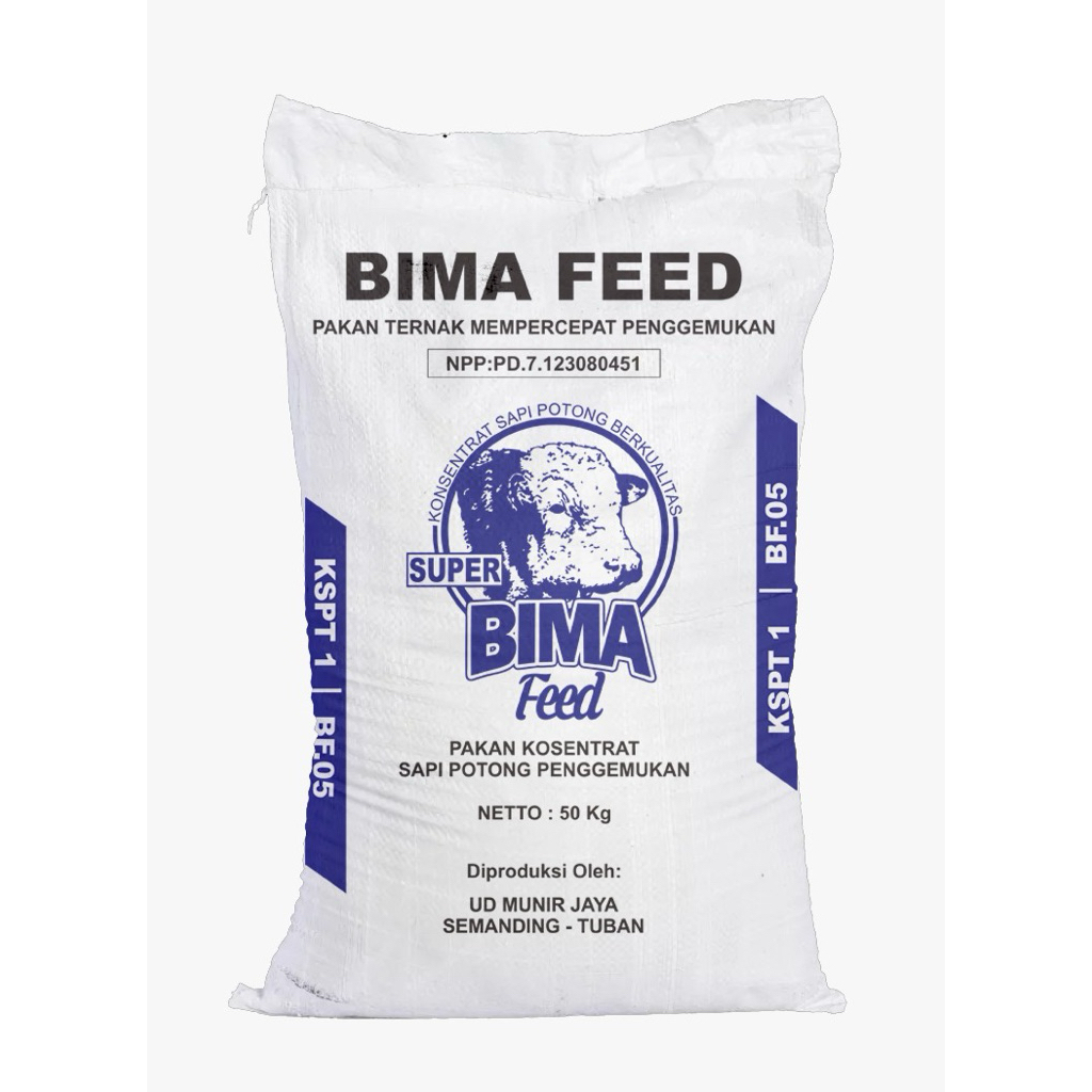 Bima Feed BF 05 (Karung Biru) kosentrat ruminansia Sapi, kambing domba kerbau