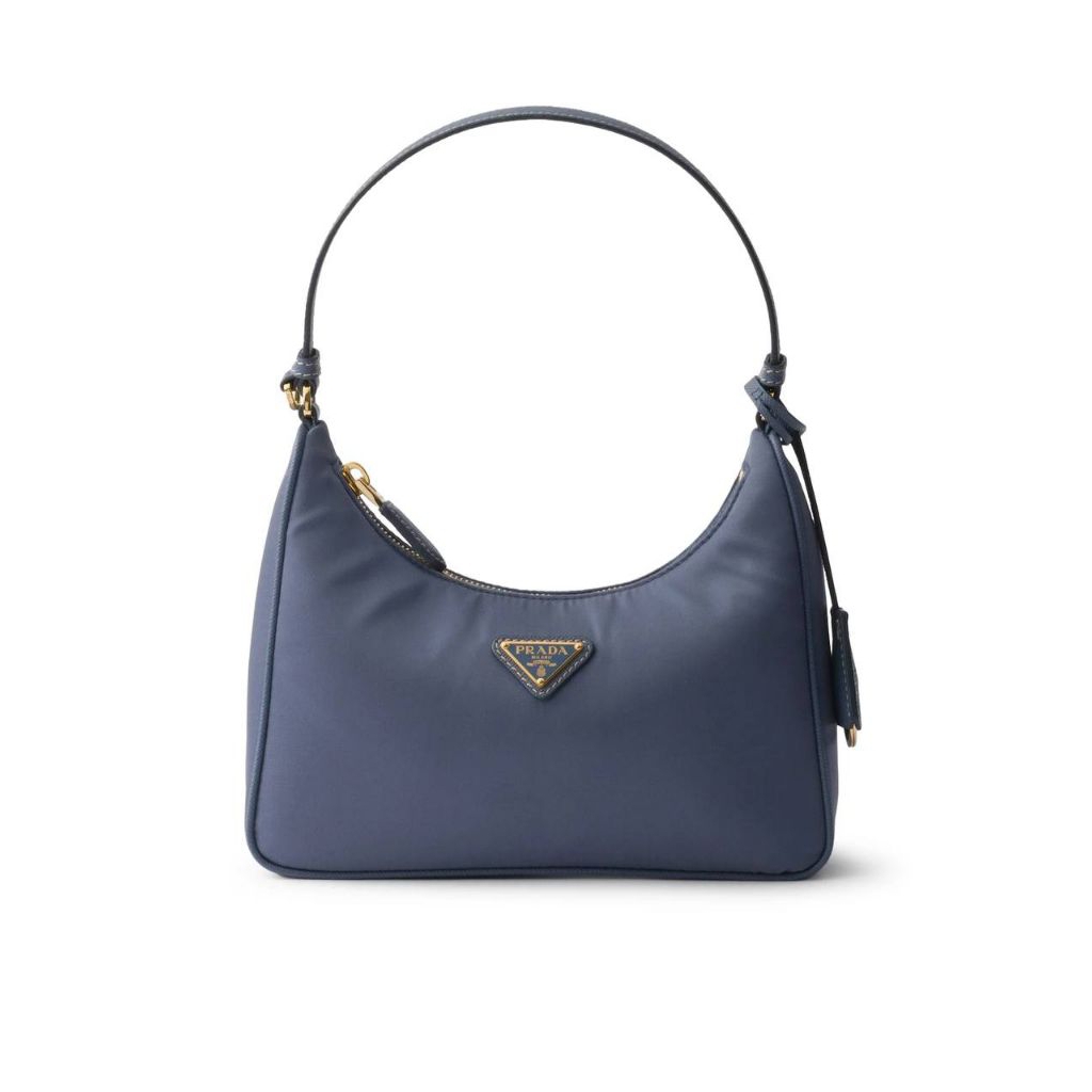 Prada Re-Edition 2005 Re-Nylon and Saffiano Mini Bag Blue Aviation