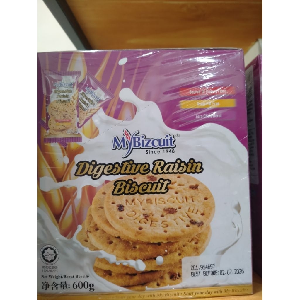 MyBizcuit Digestive Raisin Biscuit 600g