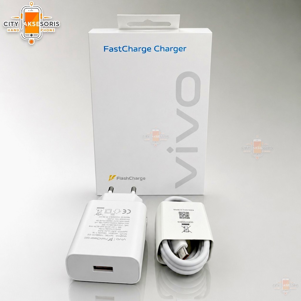 Charger Vivo X60pro Kotak dan Vivo X70 Android Usb C Casan Hp Usb micro Tipe c [packing baru]