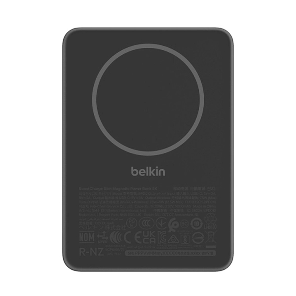 Belkin Boostcharge Magnetic Powerbank 5k Black