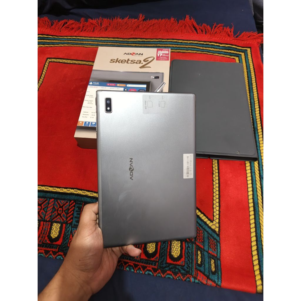 advan sketsa 2 resmi ram 4gb 64gb fulset keyboard ori spen tablet termurah kamera jernih bagus