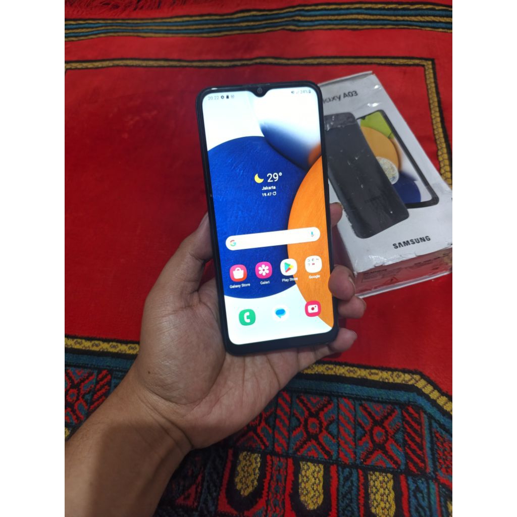 samsung a03 resmi 50mp ram 4gb 64gb fulset lengkapa hp bekas murah nett